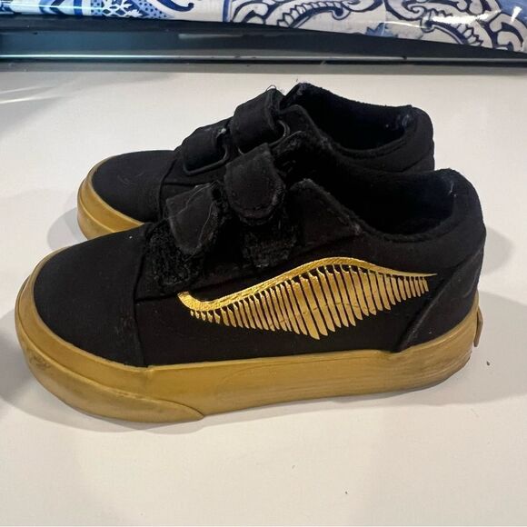 Vans classic baby shoes gold and black - Picture 2 of 6